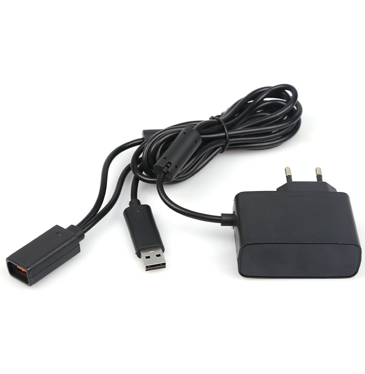 X ڽ 360 Ű Ʈ  1   ̱  ̺  USB ̺/1pc  Black US Power Cables Adapter USB Cable For Xbox 360 Kinect Sensor